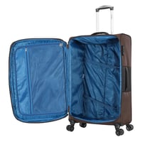 طقم شنط سفر قماش 3 قطع دبل كفرات هيكل ألمونيوم وسح...