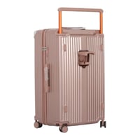 طقم حقائب سفر صلب مكون من 3 قطع بكفرات دبل وحامل ك...