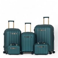 طقم شنط سفر دبش عروسة - مكون من 5 قطع يشمل 3 شنط ت...