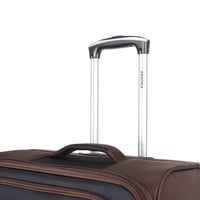 طقم شنط سفر قماش 3 قطع دبل كفرات هيكل ألمونيوم وسح...