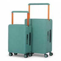 طقم حقائب سفر قطعتين - أنيق وعصري من البولي كربوني...