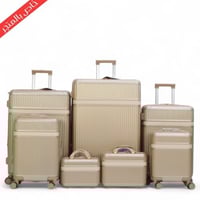 طقم حقائب سفر دبش - مكون من7 قطع يشمل 5 شنط تروللي...