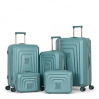 طقم شنط سفر دبش عروسة - مكون من 5 قطع يشمل 3 شنط ت...