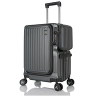 حقيبة سفر ذكية مقاس 20 بوصة - تصميم فاخر مع منفذ U...