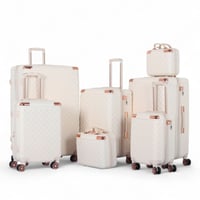 طقم شنط سفر دبش عرايس 7 قطع بسحاب متين - كفرات مزد...