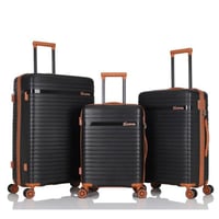 طقم شنط سفر 3 قطع ضد الكسر (مقاسات كبيرة وميزات فا...