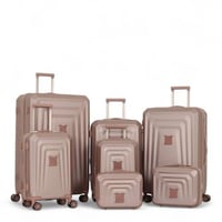 طقم شنط سفر دبش عروسة - مكون من 7 قطع يشمل 5 شنط ت...