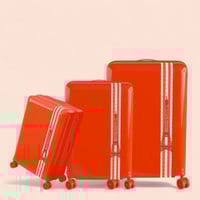 طقم شنط سفر - ضد الكسر - أنيق ومتين مصنوع من مادة...