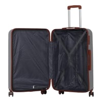 طقم شنط فايبر ABS مكون من 4 قطع يشمل حقيبة مكياج -...