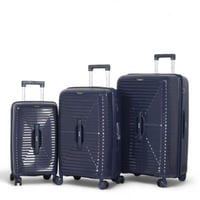 طقم حقائب سفر فاخرة ومتينة - 3 قطع من البولي بروبل...