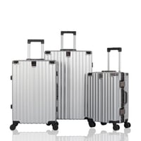 طقم حقائب سفر فاخر-مصنوع من بولي كربون- بإطار الأل...