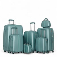 طقم حقائب دبش عروسة - مكون من 7 قطع يشمل 5 شنط ترو...