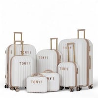 طقم شنط سفر دبش - مكون من7 قطع يشمل 5 شنط تروللي و...