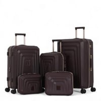 طقم شنط سفر دبش عروسة - مكون من 5 قطع يشمل 3 شنط ت...