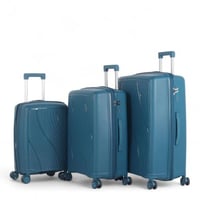 طقم حقائب سفر فاخرة ومتكاملة - 3 قطع من البولي برو...