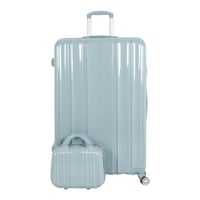 طقم حقائب سفر عصري ومتين - 5 قطع من مادة ABS عالية...