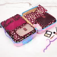 طقم منظمات داخلية لحقيبة السفر 6 في 1