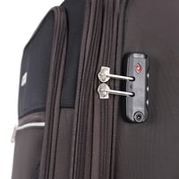 طقم شنط سفر قماش 3 قطع دبل كفرات هيكل ألمونيوم وسح...