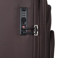 طقم شنط سفر قماش 3 قطع دبل كفرات هيكل ألمونيوم وسح...