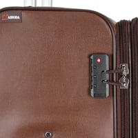 طقم حقائب سفر جلد 3 قطع بخامة جلد PU الفاخرة، تصمي...