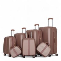 طقم حقائب دبش عروسة - مكون من 7 قطع يشمل 5 شنط ترو...