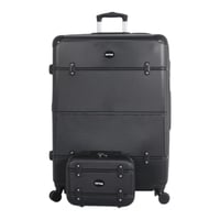 طقم حقائب سفر كلاسيكي فاخر - 5 قطع بتصميم أنيق وحم...