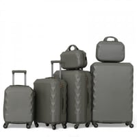 طقم شنط سفر دبش عروسة - مكون من 6 قطع يشمل 4 شنط ت...