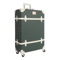 طقم حقائب سفر كلاسيك - مصنوع من الخشب الصلب والجلد...