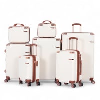 طقم شنط سفر دبش عرايس 7 قطع بسحاب متين - كفرات مزد...