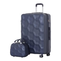 طقم حقائب سفر مكون من 4 قطع يشمل حقيبة يد - بكفرات...