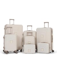 طقم شنط سفر دبش عروسة - مكون من 7 قطع يشمل 5 شنط ت...