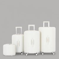 طقم شنط سفر فايبر بتصميم أسطواني مبتكر ومقاوم للما...