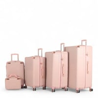 طقم حقائب سفر متكامل – 5 قطع من مادة ABS الصلبة -...