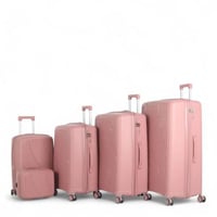 طقم حقائب سفر فاخرة ومتكاملة - 5 قطع من البولي برو...