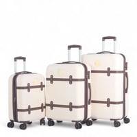 طقم حقائب سفر فاخرة ومتكاملة من ثلاث 3 قطع من البو...