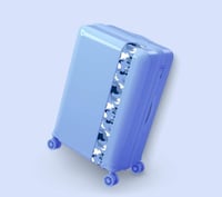 حقيبة سفر من | Bande a part | ضد الكسر - 4 عجلات م...