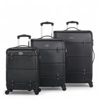 طقم حقائب سفر كلاسيكي راقٍ - 3 قطع بتصميم أنيق ومح...