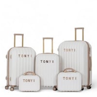 طقم شنط سفر دبش عروسة - مكون من 5 قطع يشمل 3 شنط ت...