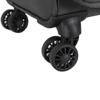 طقم شنط سفر قماش 3 قطع دبل كفرات هيكل ألمونيوم وسح...