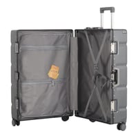 طقم حقائب سفر فاخرة من الألومنيوم - 3 قطع بتصميم ع...