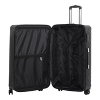 طقم حقائب سفر فاخرة ومحصنة - 5 قطع (3 ترولي + 2 حق...