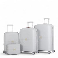 طقم حقائب سفر فاخرة ومتينة - 4 قطع (مقاومة للكسر م...