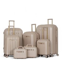 طقم شنط سفر دبش - مكون من7 قطع يشمل 5 شنط تروللي و...