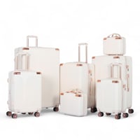 طقم شنط سفر دبش عرايس 7 قطع بسحاب متين - كفرات مزد...