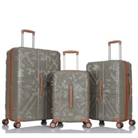 طقم شنط سفر صلب - مكون من 3 قطع - كفرات دبل مرنه ب...