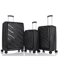 طقم شنط سفر عصري من 3 قطع سعة كبيرة فتحة امامية قا...