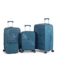 طقم حقائب سفر فاخرة ومتينة - 4 قطع (مقاومة للكسر م...