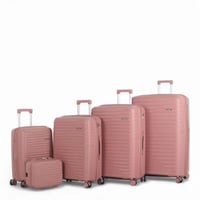 طقم حقائب سفر فاخرة ومتكاملة - 5 قطع من البولي برو...