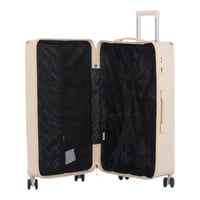 طقم حقائب سفر فاخر - مكون من ثلاث حقائب ترولي وحقي...