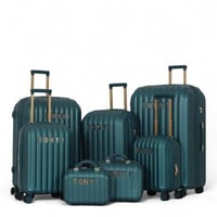 طقم شنط سفر دبش - مكون من7 قطع يشمل 5 شنط تروللي و...